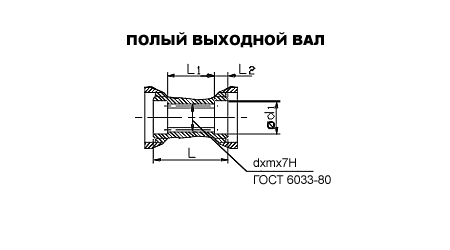 Исполнения выходного вала